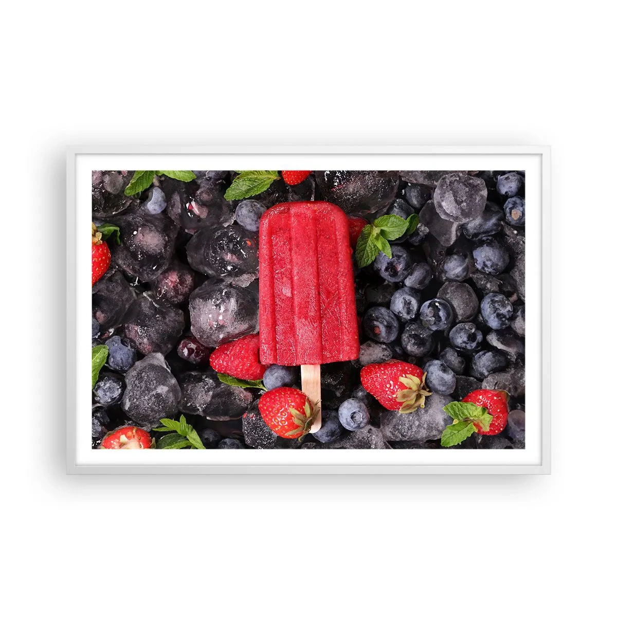 Plakat w białej ramie - Smak gorącego lata - 91x61 cm