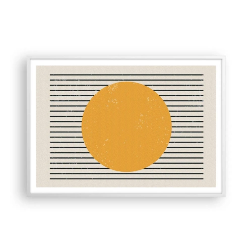 Plakat w białej ramie - Siła prostoty - 100x70 cm