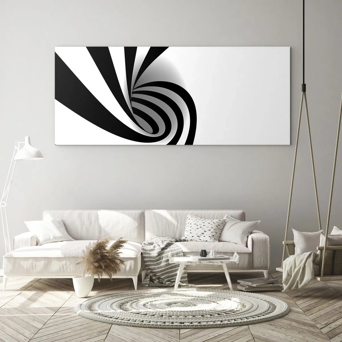 Obraz na szkle - A jednak się kręci - 90x30 cm