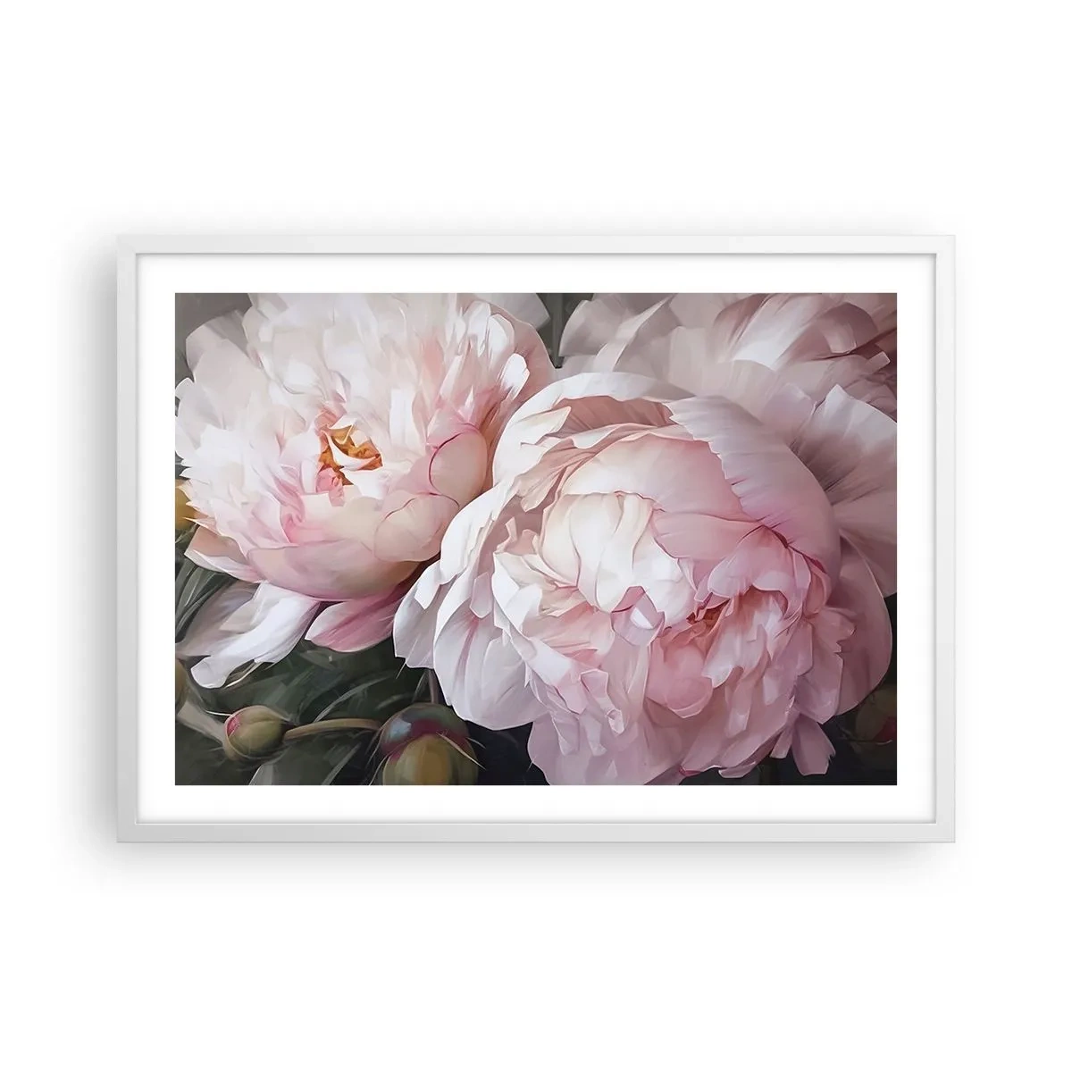 Plakat w białej ramie - Zatrzymane w rozkwicie - 70x50 cm