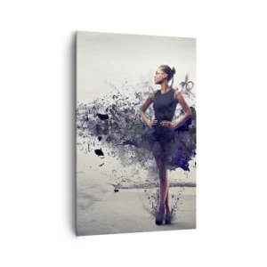 Obraz na płótnie - Kobieta w artystycznej kompozycji na tle wody - 80x120cm - Afrykańska Wenus - Nowoczesna dekoracja ścienna do salonu i sypialni ARTTOR