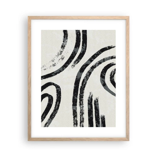 Plakat w ramie jasny dąb - W pół zatrzymany - 40x50 cm