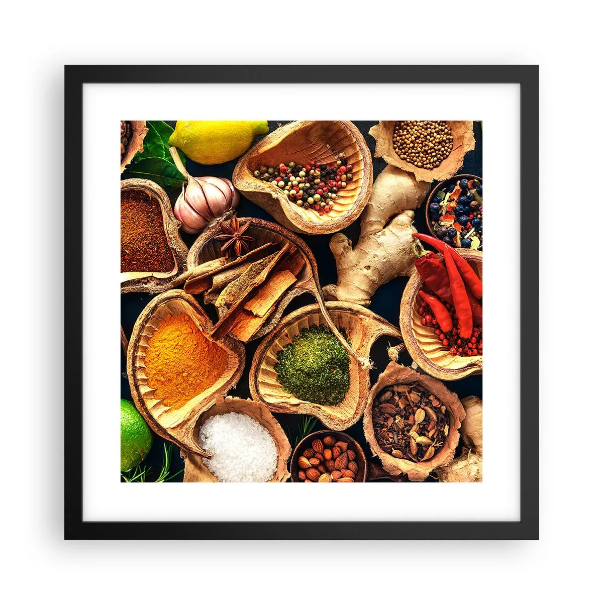 Plakat w czarnej ramie - Bierz, co chcesz - 40x40 cm