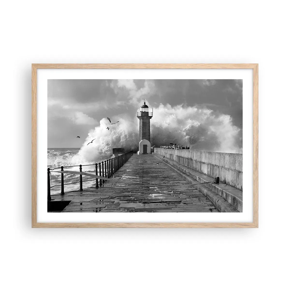 Plakat w ramie jasny dąb - Nieustraszona  - 70x50 cm