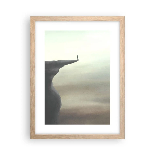 Plakat w ramie jasny dąb - Do góry, oczywiście! - 30x40 cm