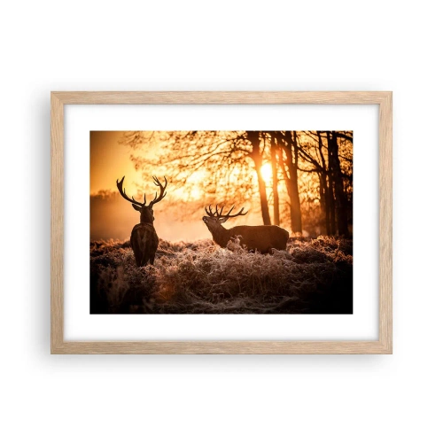 Plakat w ramie jasny dąb - Marzenie myśliwego - 40x30 cm