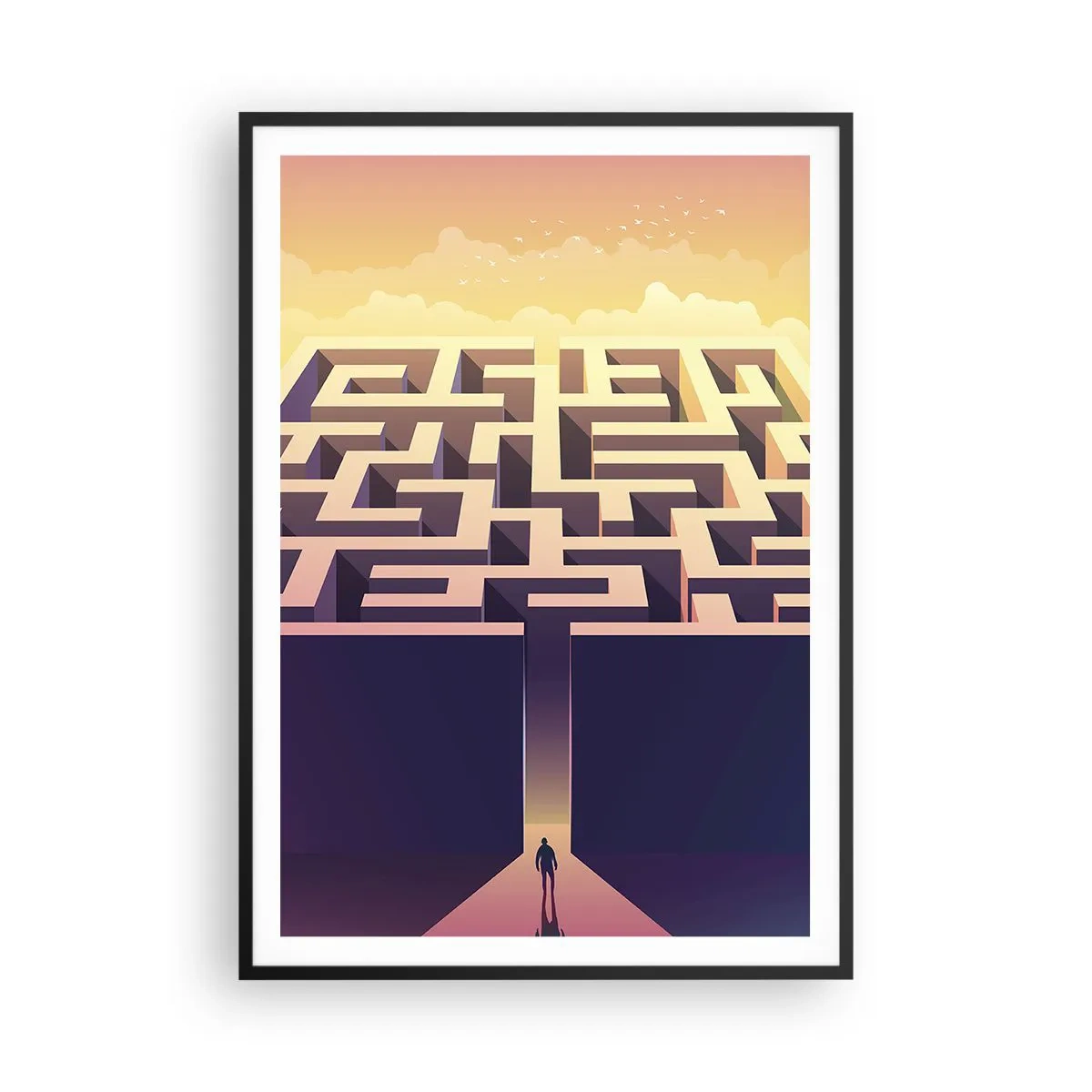 Plakat w czarnej ramie - Czas decyzji - 70x100 cm