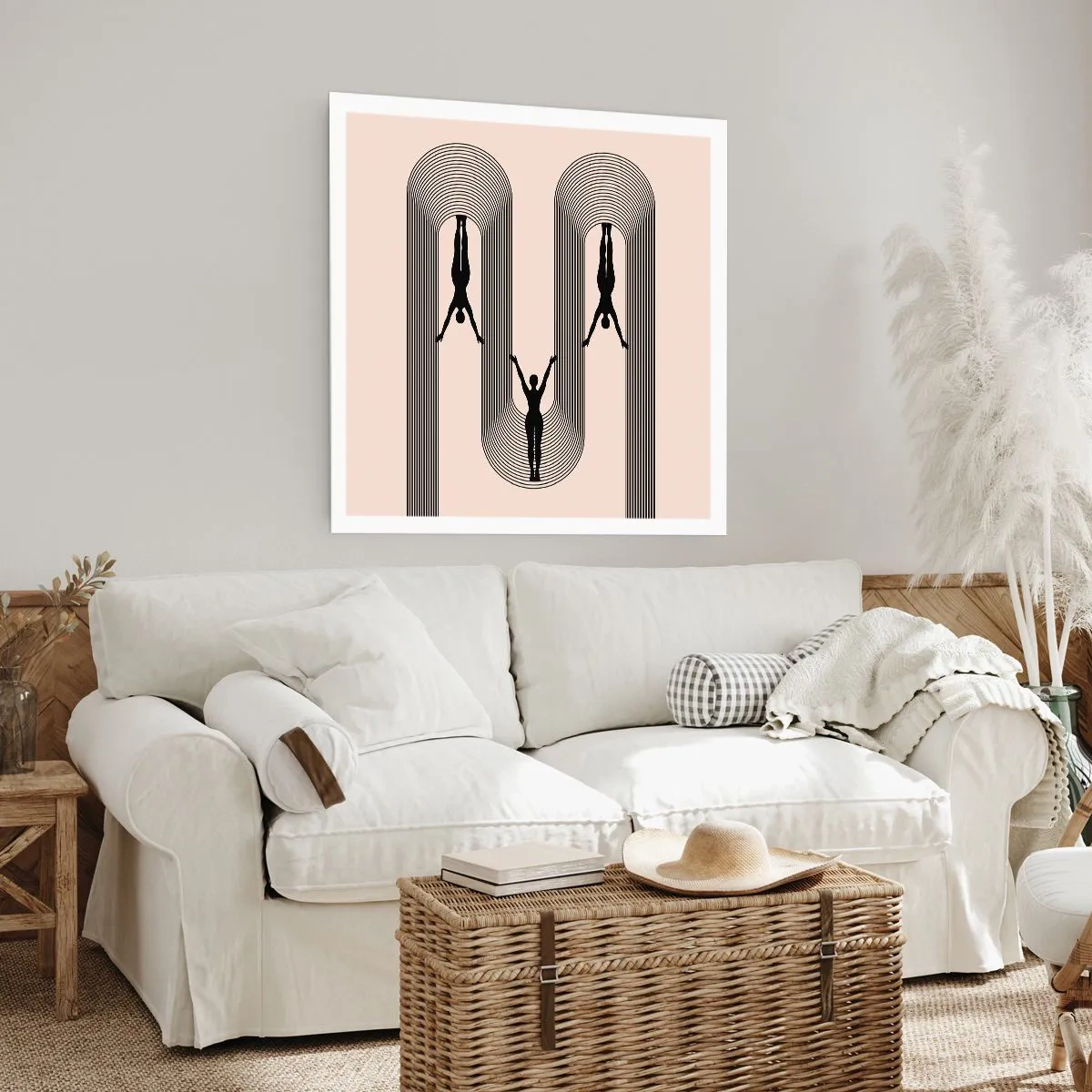 Plakat - Do góry nogami - 60x60 cm