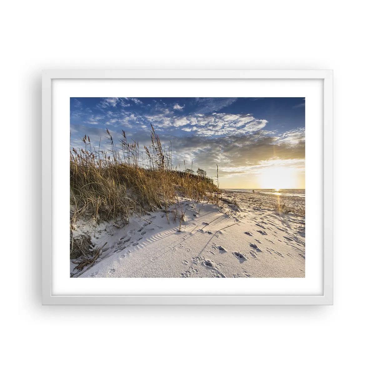 Plakat w białej ramie - Zaproszenie na spacer - 50x40 cm