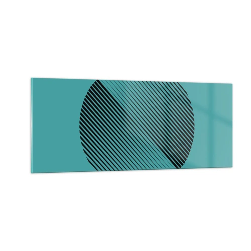 Obraz na szkle - Koło – geometryczna wariacja - 100x40 cm