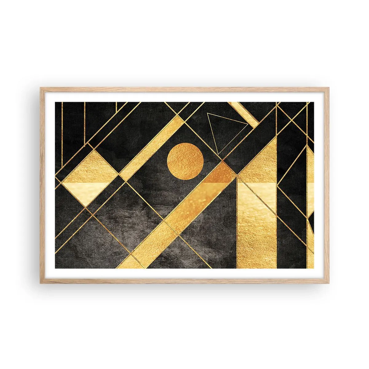 Plakat w ramie jasny dąb - Słońce pustyni - 91x61 cm