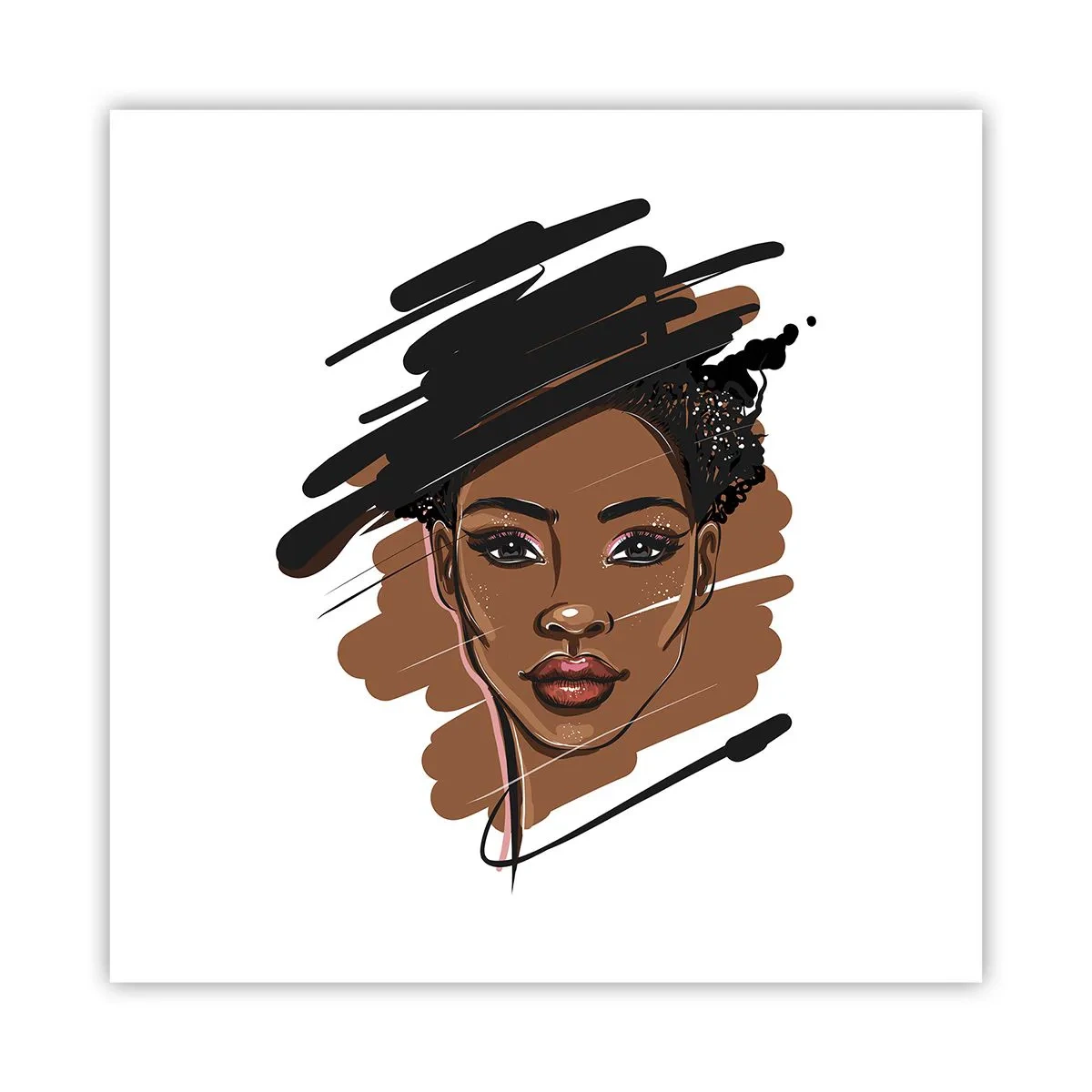 Plakat - Słodka jak czekolada - 60x60 cm