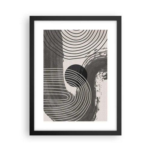 Plakat w czarnej ramie - Owal zwycięża - 30x40 cm