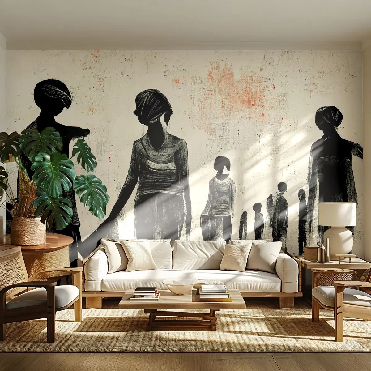 Fototapeta Premium Canvas - Przeciw samotności - Kobiety, Praca, Sztuka - 200x140 cm