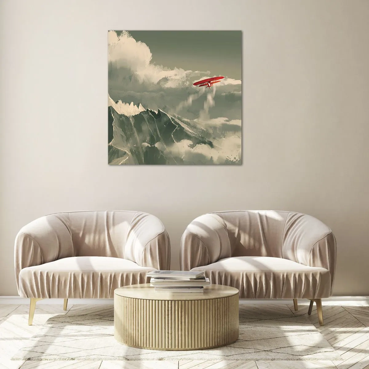 Obraz na szkle - Nieustraszony pionier - 40x40 cm