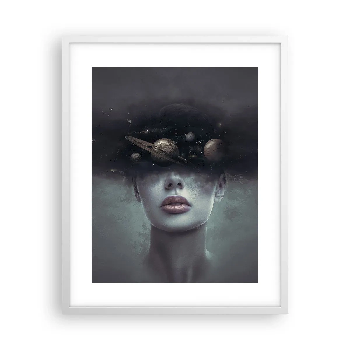 Plakat w białej ramie - A planety szaleją… - 40x50 cm