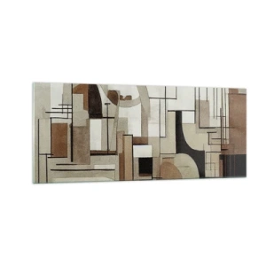 Obraz na szkle - Pejzaż miejski 2.0 - 100x40 cm