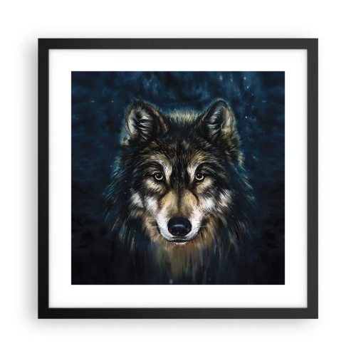 Plakat w czarnej ramie - Alfa? I omega - 40x40 cm