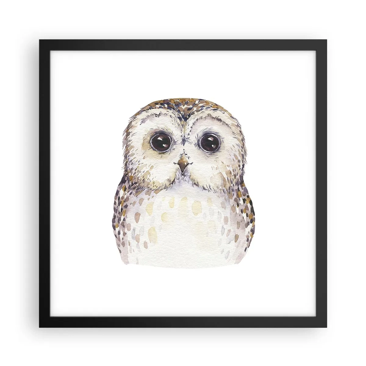 Plakat w czarnej ramie - Spójrz mi w oczy - 40x40 cm