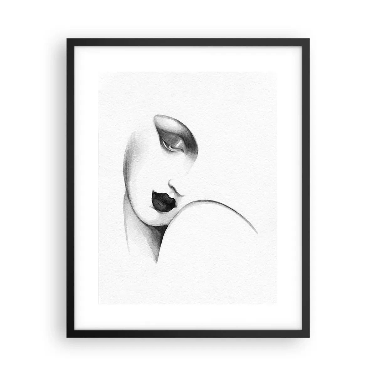 Plakat w czarnej ramie - W stylu Łempickiej - 40x50 cm