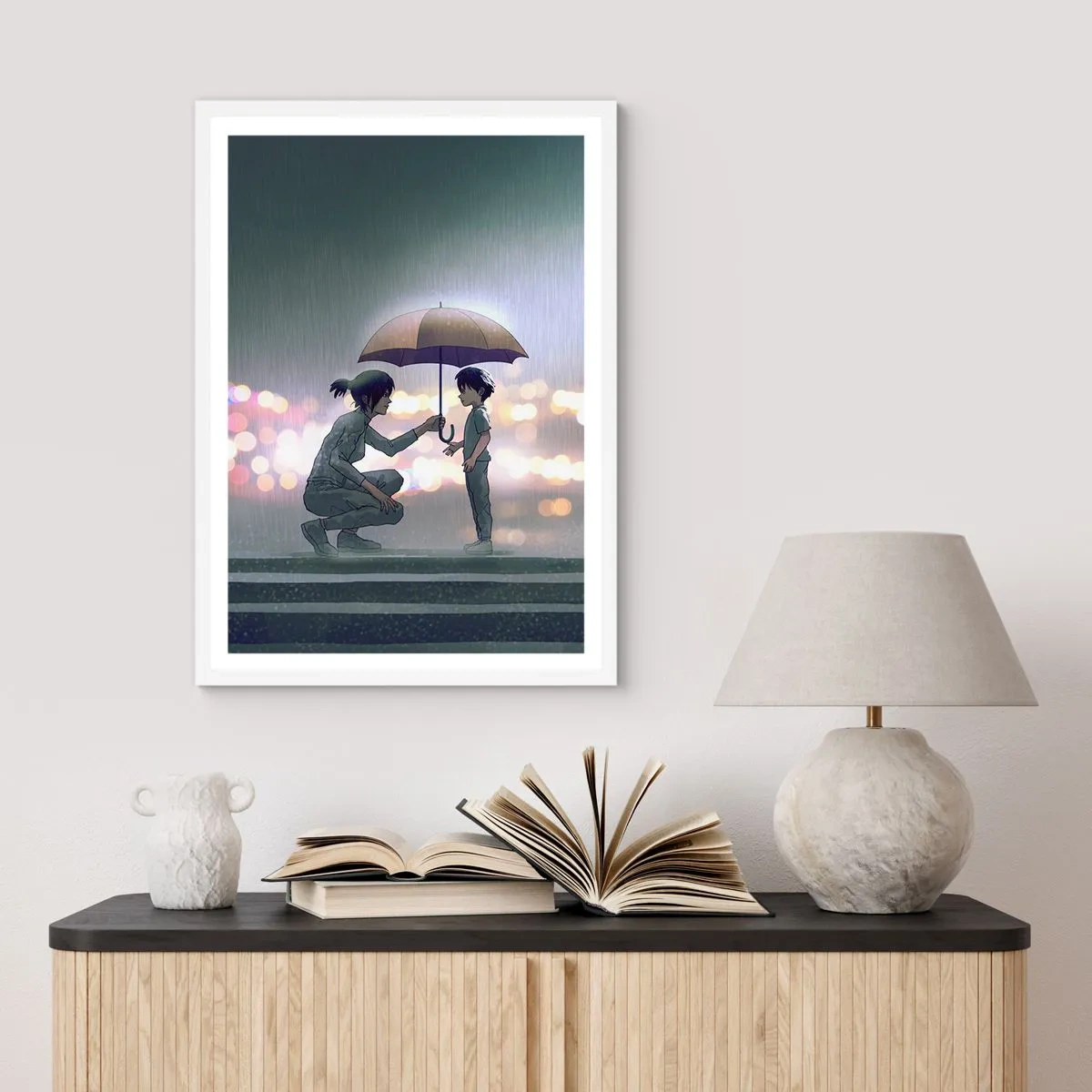 Plakat w białej ramie - I już jest wszystko dobrze - 61x91 cm