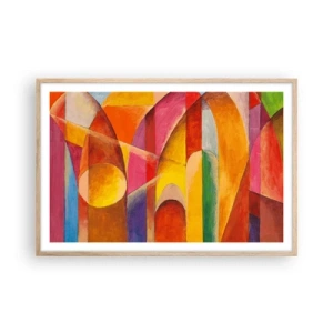 Plakat w ramie jasny dąb - Katedra słońca - 91x61 cm