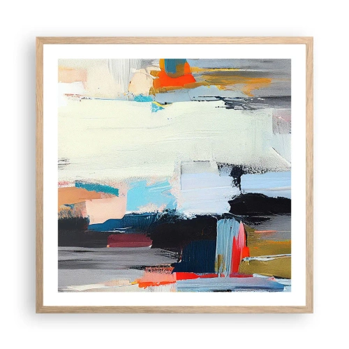 Plakat w ramie jasny dąb - Jest metoda? - 60x60 cm