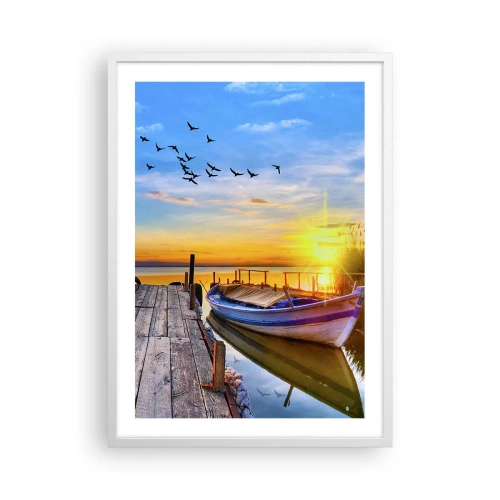 Plakat w białej ramie - Do widzenia, do jutra - 50x70 cm