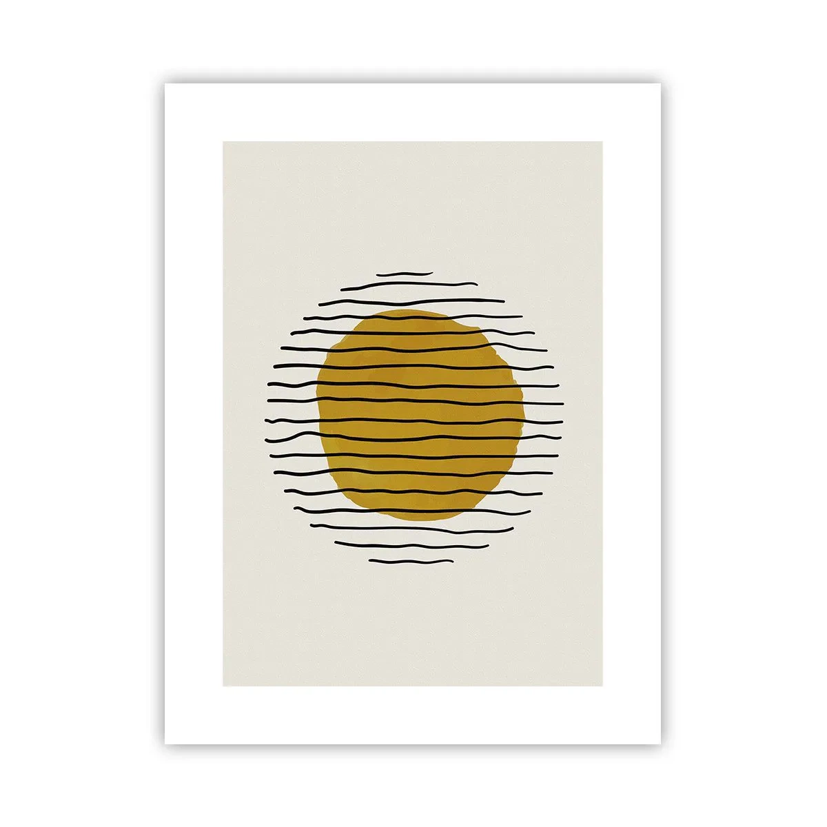 Plakat - Abstrakcja drżąca od żaru - 30x40 cm