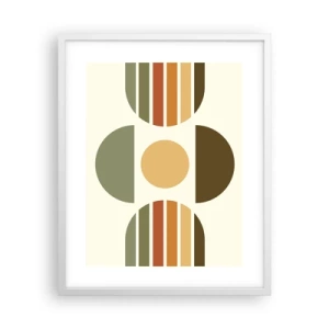Plakat w białej ramie - W kolorach ziemi - 40x50 cm