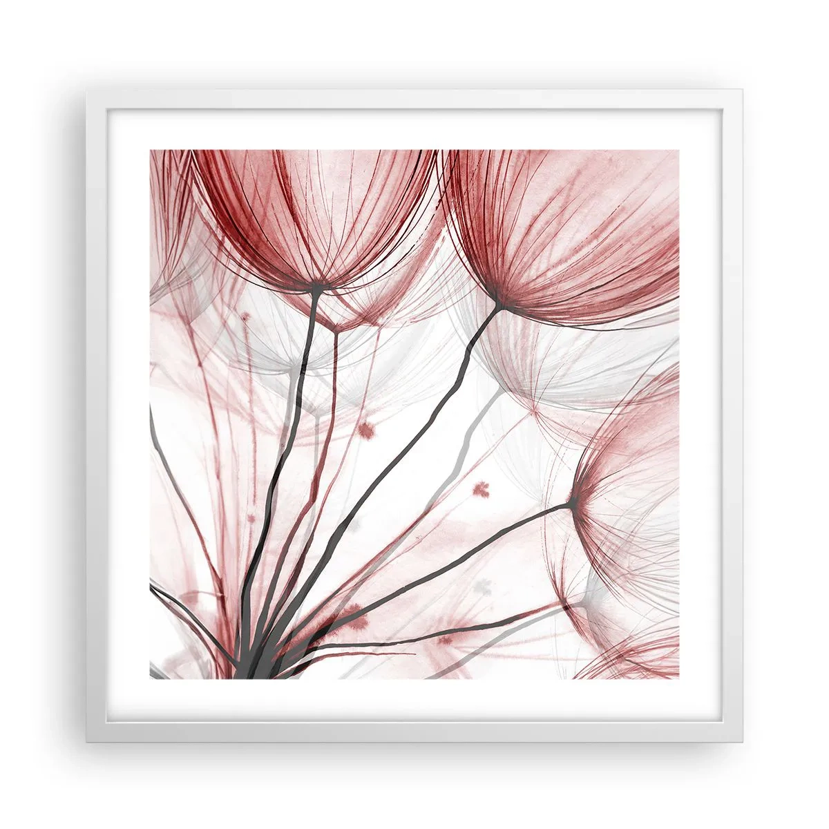 Plakat w białej ramie - Przed odlotem - 50x50 cm