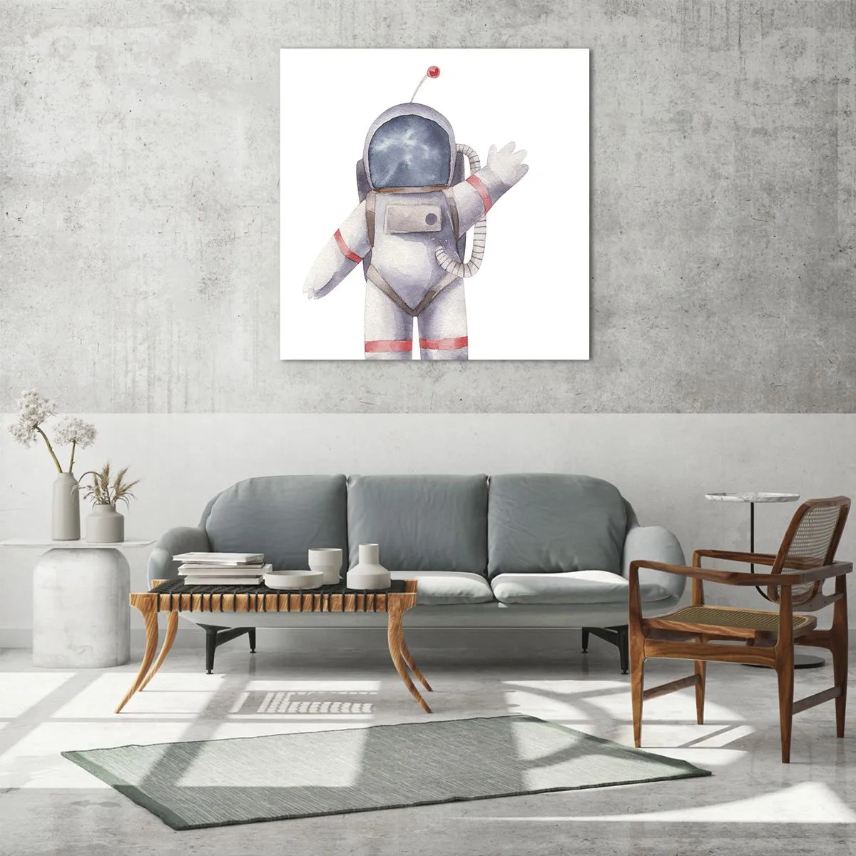 Obraz na szkle - To na razie! - 60x60 cm