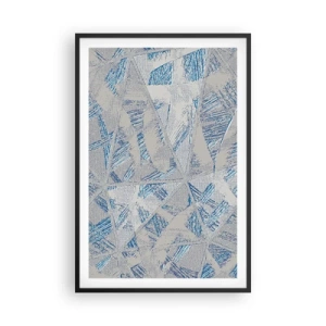 Plakat w czarnej ramie - W szaroniebieskim labiryncie - 61x91 cm