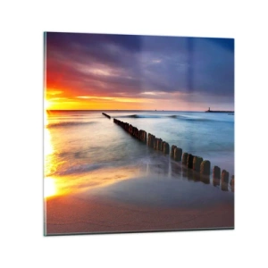 Obraz na szkle - Posłuchaj ciszy - 30x30 cm