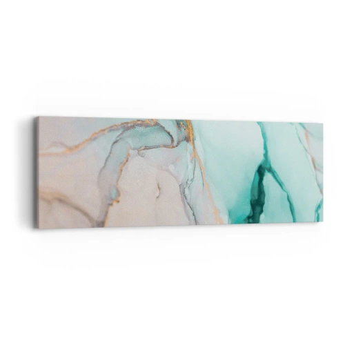 Obraz na płótnie - Taniec kształtów i barw - 90x30 cm