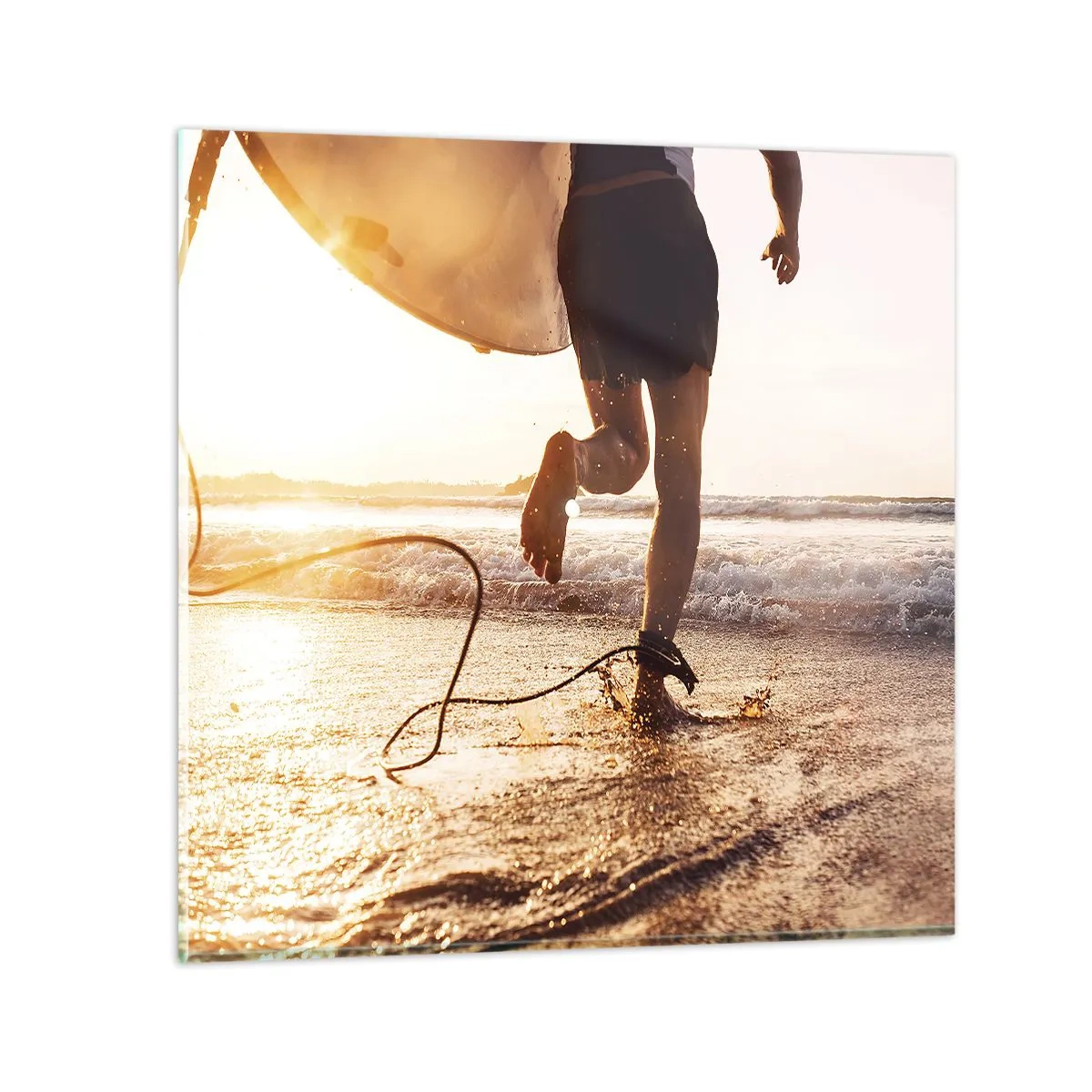 Obraz na szkle - Na spotkanie fali - 60x60 cm