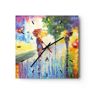 Zegar ścienny - I wszystko jasne - 40x40 cm