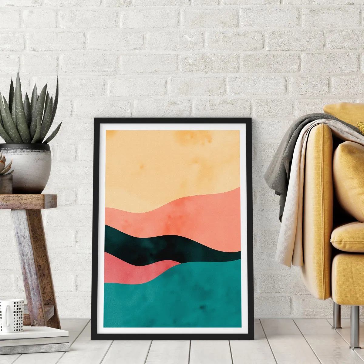 Plakat w czarnej ramie - Zgodna niezgodność - 40x50 cm
