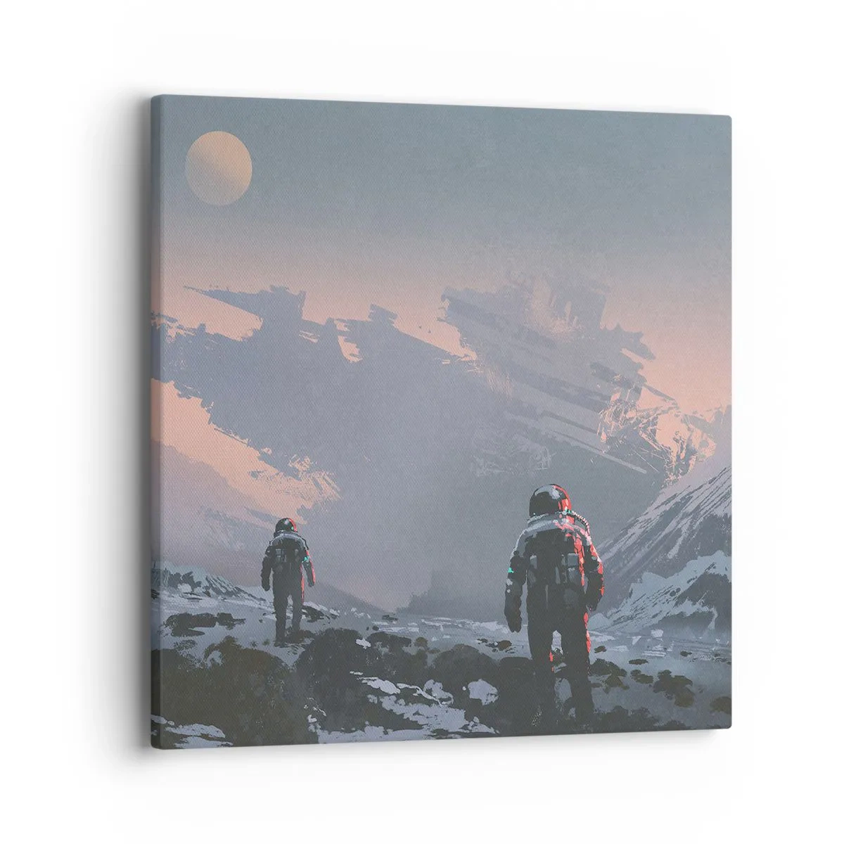 Obraz na płótnie - Pod nieznaną gwiazdą - 40x40 cm