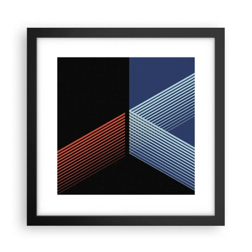 Plakat w czarnej ramie - Prosta historia - 30x30 cm