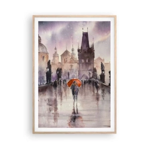 Plakat w ramie jasny dąb - Ludzie się nie zmieniają - 70x100 cm