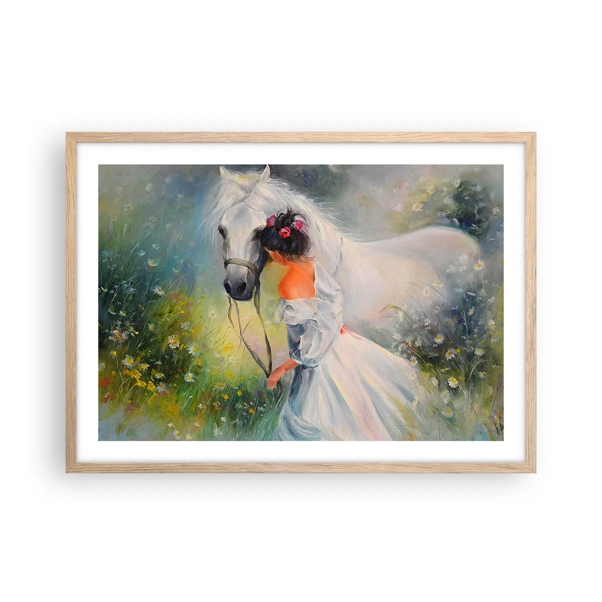 Plakat w ramie jasny dąb - Jak z pięknego snu - 70x50 cm