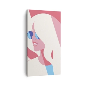 Obraz na płótnie - To była blondynka… - 45x80 cm