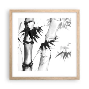 Plakat w ramie jasny dąb - Zbliżenie na orient - 40x40 cm