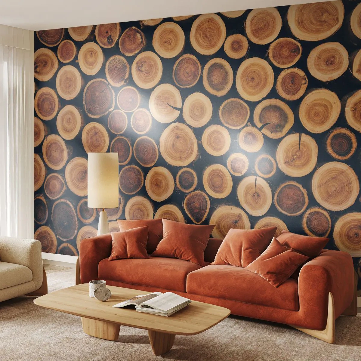 Fototapeta Samoprzylepna Deluxe Sticker - Na ile lat wyglądam? - Pień Drzewa, Las, Sztuka - 200x140 cm