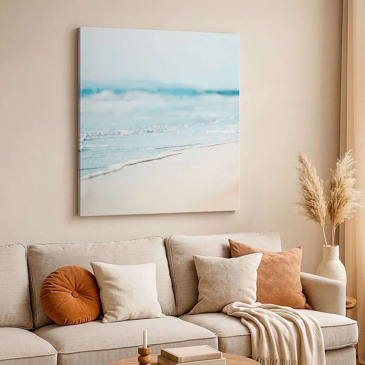 Obraz na płótnie - Ciepło i szum - 30x30 cm