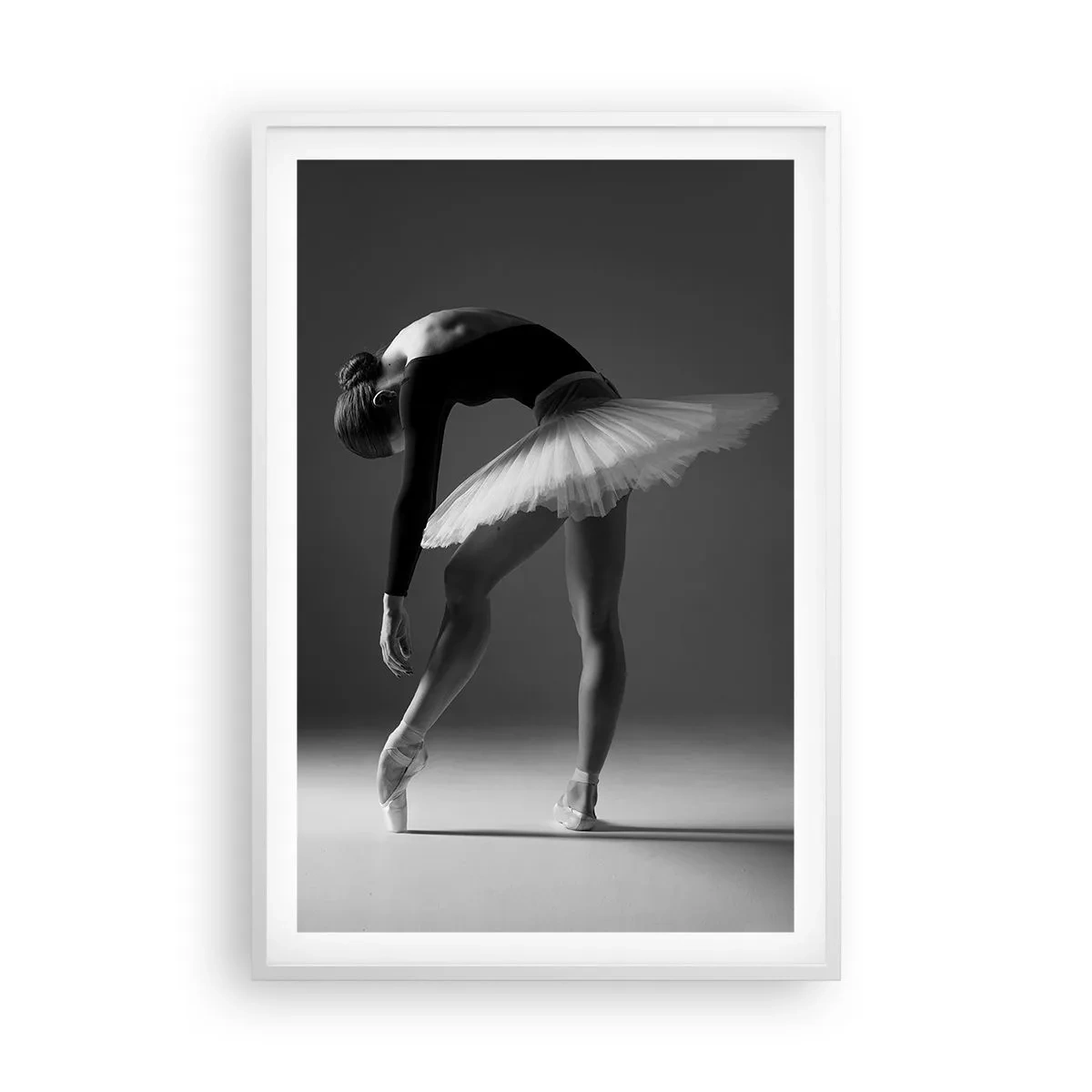 Plakat w białej ramie - Bella balerina - 61x91 cm