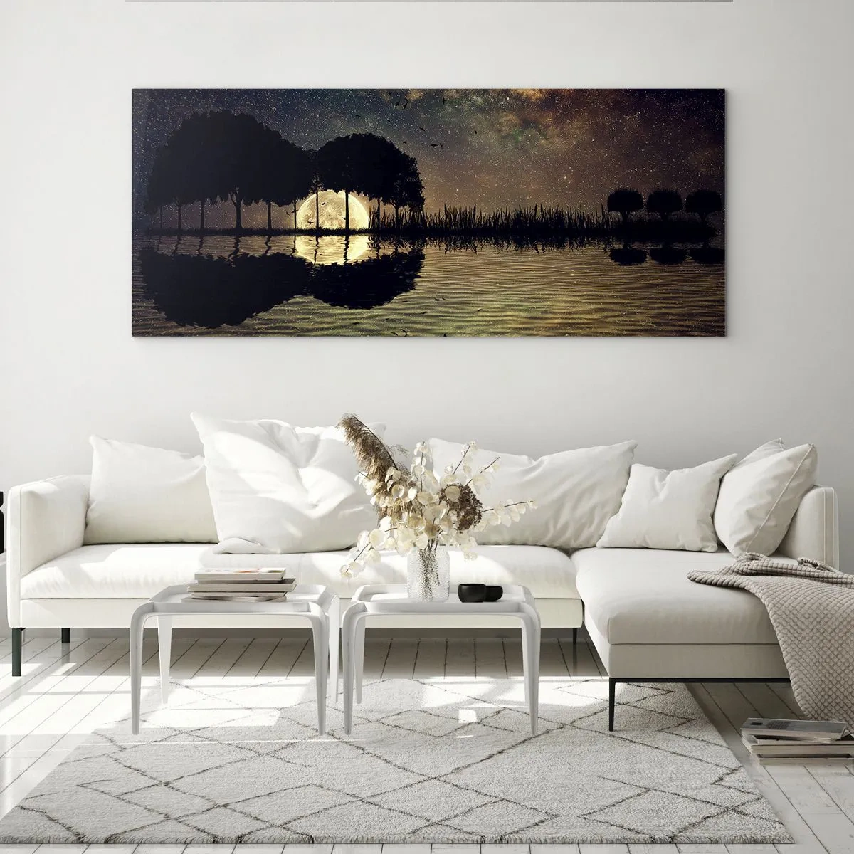 Obraz na szkle - Noc na krańcu świata - 90x30 cm