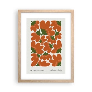 Plakat w ramie jasny dąb - Z życia kwiatów - 30x40 cm