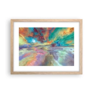 Plakat w ramie jasny dąb - Dwa nieba - 40x30 cm